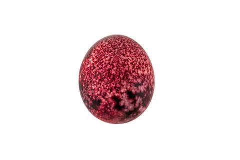 Colorful handmade easter eggs isolated on a white background Stock Photos