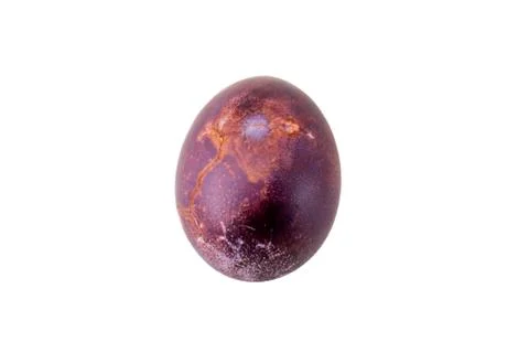 Colorful handmade easter eggs isolated on a white background Stock Photos