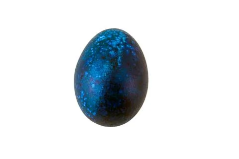Colorful handmade easter eggs isolated on a white background Foto stock