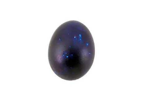 Colorful handmade easter eggs isolated on a white background Stock Photos