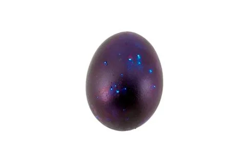 Colorful handmade easter eggs isolated on a white background Stock Photos