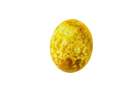 Colorful handmade easter eggs isolated on a white background 스톡 사진