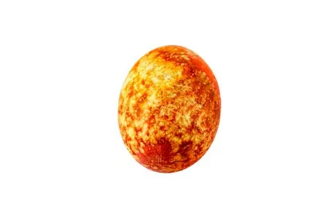 Colorful handmade easter eggs isolated on a white background 库存照片