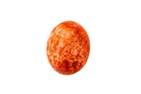 Colorful handmade easter eggs isolated on a white background Stock Photos
