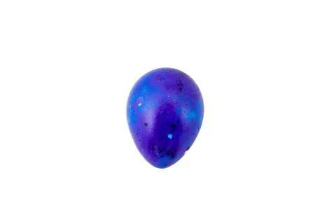 Colorful handmade easter eggs isolated on a white background Stock Photos