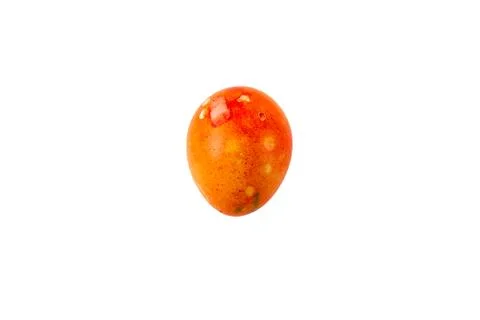 Colorful handmade easter eggs isolated on a white background Foto stock