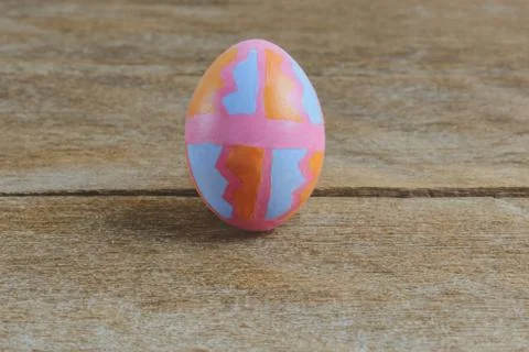 Colorful handmade easter eggs Stock Photos