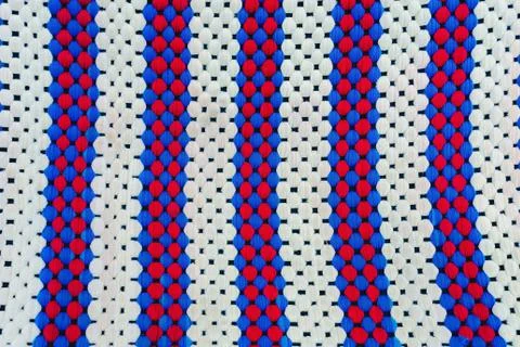 Colorful of handmade hammock.  Pattern Background, these handmad Foto stock