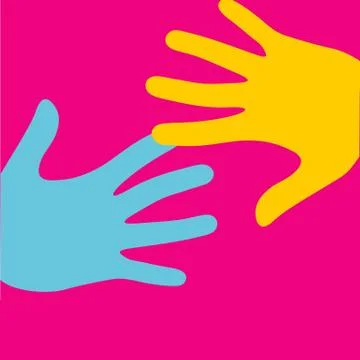 Colorful Hands Stock Illustration