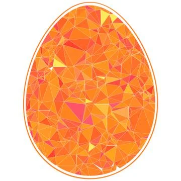 Colorful Happy Easter Egg for greeting card folk Stock-Illustration