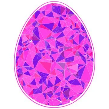 Colorful Happy Easter Egg for greeting card folk Stock Illustration