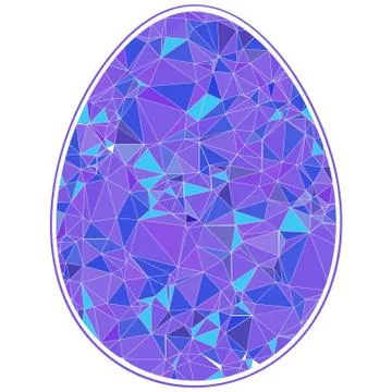 Colorful Happy Easter Egg for greeting card folk Stock Illustration