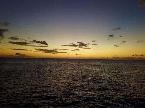 Colorful Hawaiian Sunset Stock Footage 80982415