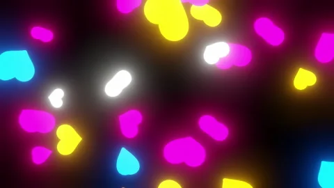 Colorful Heart Fall Video stock 331871598