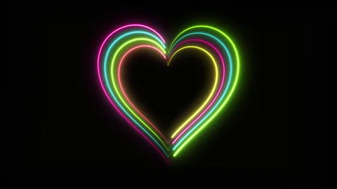 COLORFUL HEART Video stock 263183432