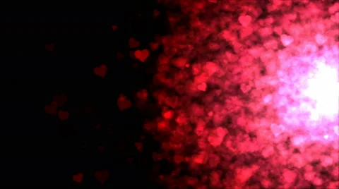Colorful Heart Particle Background - Loop Stock Footage 40710663