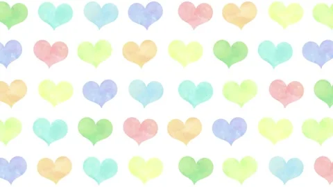 Colorful heart pattern background 動画素材 309258613