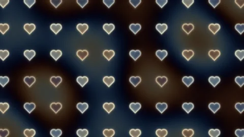 Colorful heart pattern with blurred background in digital Stock Footage 338015604