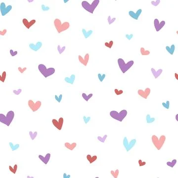 Colorful heart pattern Stock Illustration
