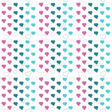 Colorful heart vector pattern. vector illustration 스톡 일러스트