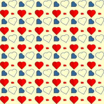 Colorful heart vector pattern. vector illustration 스톡 일러스트
