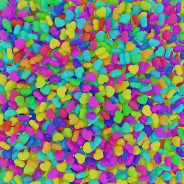 Colorful hearts background Stock Illustration