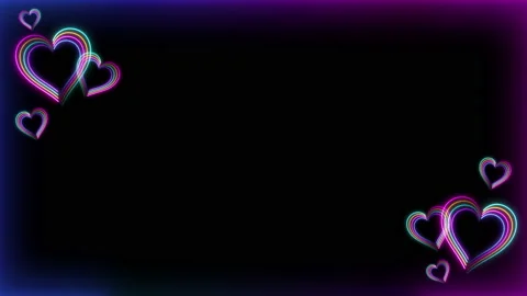 COLORFUL HEARTS FRAME 2 Stock Footage 232365246