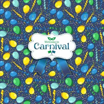 Colorful helium balloons seamless pattern. Colorful childish decor repeat bac 스톡 일러스트