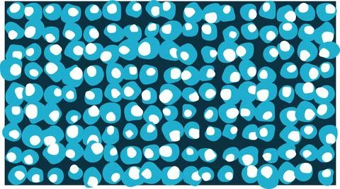 Colorful hexagon pattern with blue and white tiles Stock Illustration