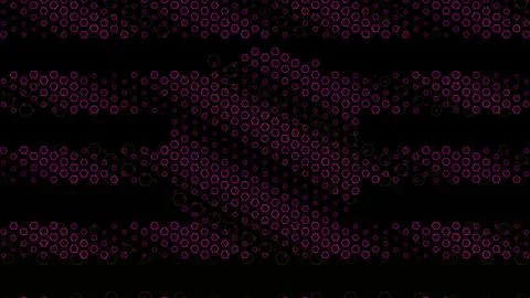 Colorful hexagon pattern on a dark background with vivid shapes Stock Illustration