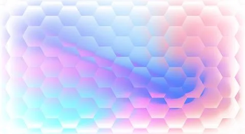 Colorful Hexagon Pattern Glass Background Stock Illustration