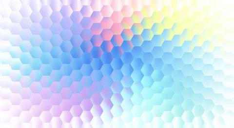 Colorful Hexagon Pattern Glass Background Stock Illustration