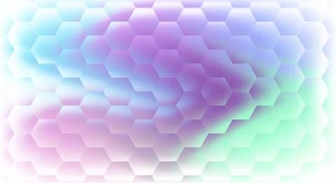 Colorful Hexagon Pattern Glass Background Stock Illustration