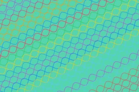Colorful hexagon pattern on a vibrant teal background 스톡 일러스트