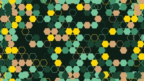 Colorful Hexagonal Pattern Background Design. Illustrazione stock
