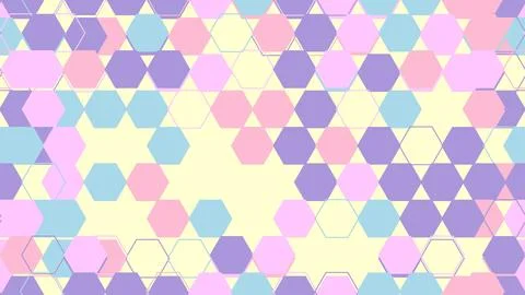 Colorful Hexagonal Pattern Background Design. Illustrazione stock