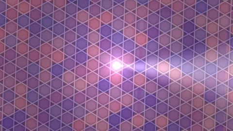 Colorful hexagonal pattern with light effects in motion Stock Footage 338323300