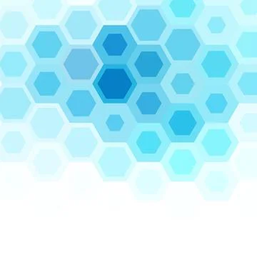 Colorful Hexagonal Pattern on White Background 스톡 일러스트