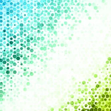 Colorful Hexagonal Pattern on White Background Stockillustratie