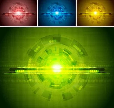 Colorful hi-tech backgrounds. Vector illustration eps 10 Colorful hi-tech ... 库存照片