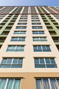 Colorful high building Stock Photos