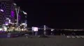 Colorful High Rise Buildings At Gwangalli Beach And Gwangan Bridge Nighttime HD HD Footage