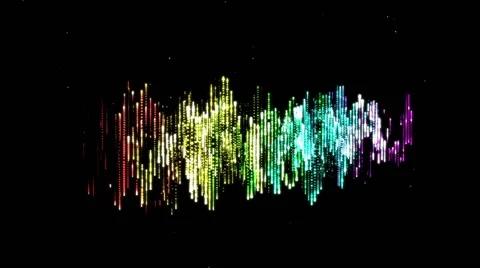 Colorful high-tack audio waveform 動画素材 45653728