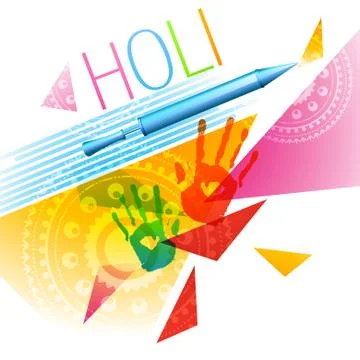 Colorful holi background Stock Illustration