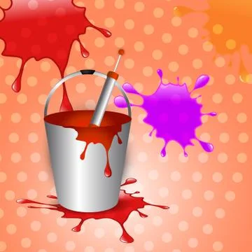 Colorful holi splashes Stock Illustration