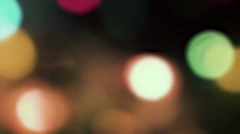 Colorful holiday moving bokeh light Stock Footage 58189953