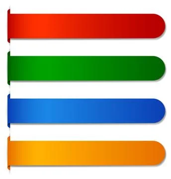 Colorful Horizontal Bar Chart Illustration Stock Illustration