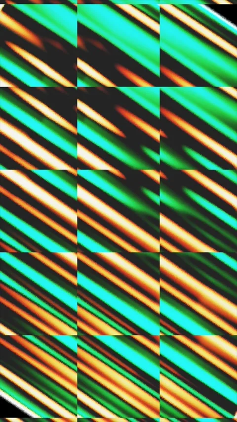Colorful horizontal lines move and shift, creating an abstract pattern. Stock Footage 320385170