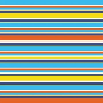 Colorful Horizontal Stripe Pattern Background In Yellow Orange Sky Blue Color Stock Illustration