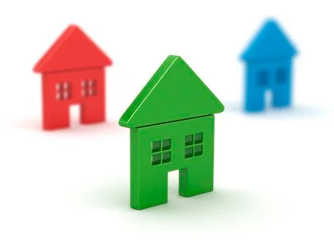 Colorful house Stock Illustration